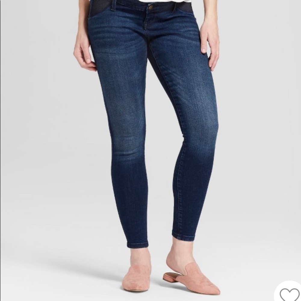 Isabel Maternity Dark Wash Skinny Jeans 8 29R